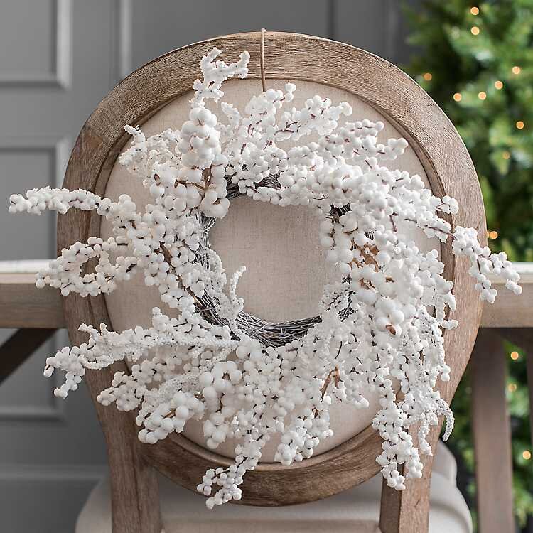 White Berry Mini Wreath