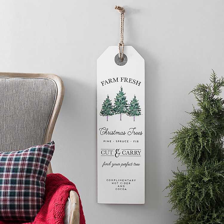 Christmas Tree Farm Wll Tag Plaque