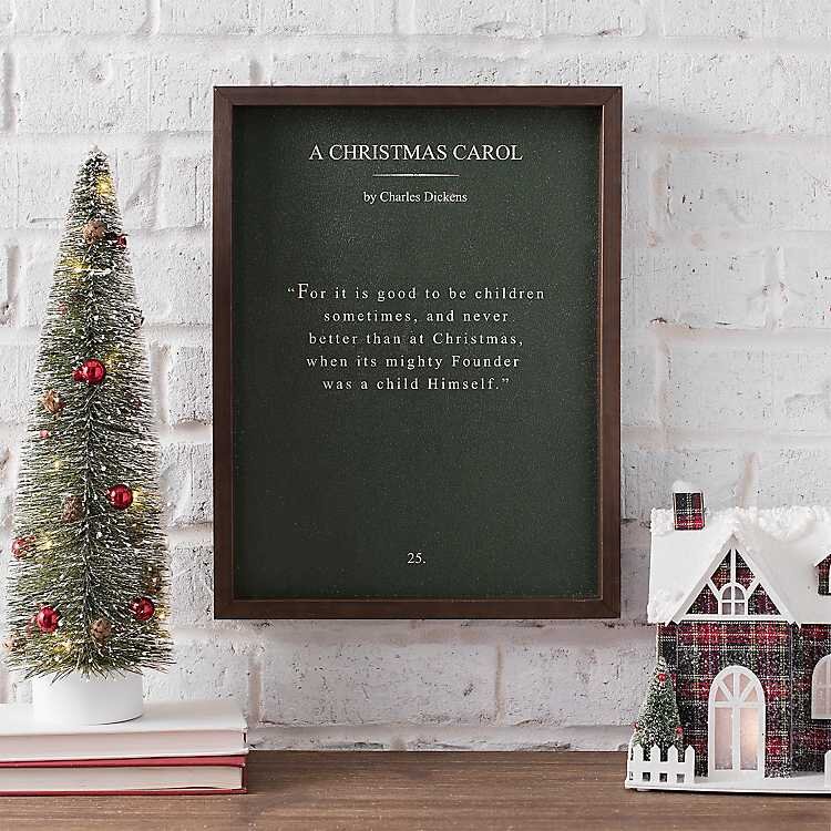 A Christmas Carol Wall Plaque