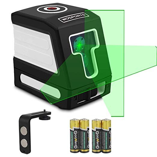 Green Laser Level 100Ft Self-Leveling Cross-Line laser Horizontal and Vertical Lines