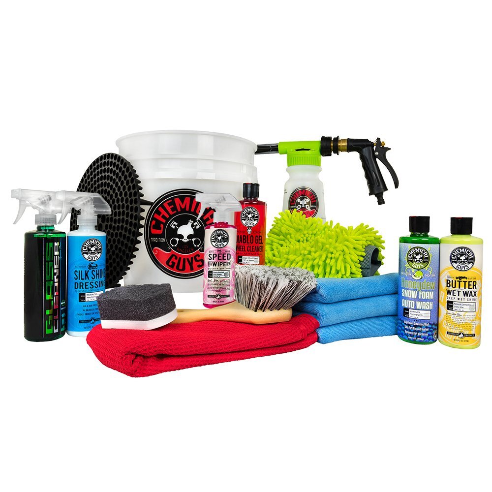 Chemical Guys HOL148 16-Piece Arsenal Builder Wash Kit with TORQ Blaster Foam Gun, Bucket