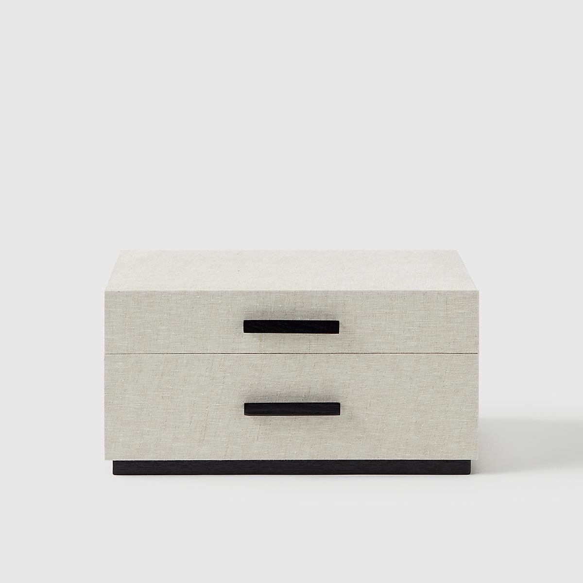 ADD TO FAVORITES Marie Kondo 2-Drawer Linen Jewelry Box